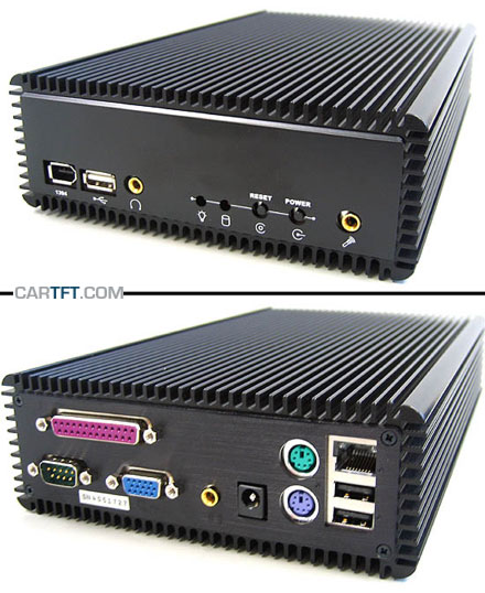 CALU-M - P4-M Car-PC Barebone *LFTERLOS* (geschlossene Front)