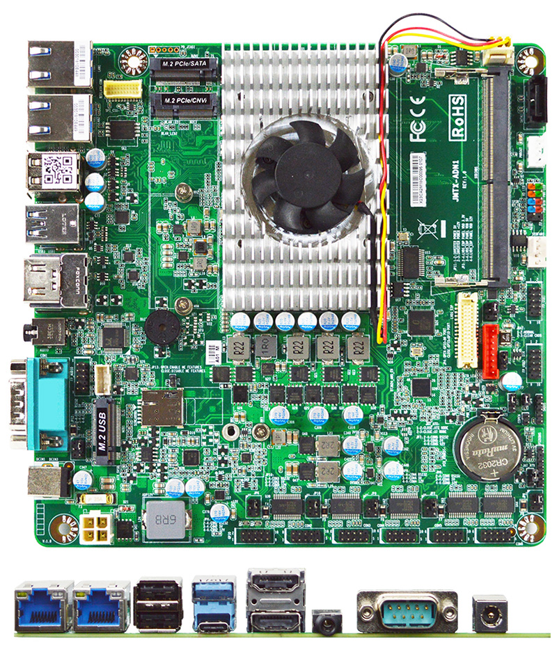 Jetway JMTX-ADN1-N97000 Mini-ITX (Intel Alder Lake-N97, 2x HDMI, 1x Typ-C dP, 2x 2.5GE LAN)