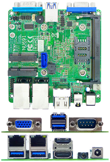 Jetway JNU691-3455 (Intel Apollo Lake)